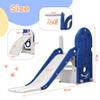 4 in 1 Toddler Climber and Slide Set, Kids Playground Climber Freestanding Slide Playset with Basketball Hoop Play Combination for Babies Indoor & Outdoor 3+ (Blue) view 3