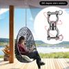 SELEWARE Silent Bearing Swing Swivel, 360 Rotational Device Hanging Accessory with Removeable Buckle for Tree Swing, Hammock Chair, Climbing Rope, Yoga, Kids Swing Swivel 1202LB Capacity view 3