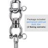 SELEWARE Silent Bearing Swing Swivel, 360 Rotational Device Hanging Accessory with Removeable Buckle for Tree Swing, Hammock Chair, Climbing Rope, Yoga, Kids Swing Swivel 1202LB Capacity view 4