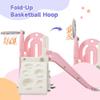 4 in 1 Slide, Toddler Climber and Slide Set, Kids Playground Climber Freestanding Slide Playset with Basketball Hoop Play Combination for Babies Indoor & Outdoor playset 3+ (Pink) view 3