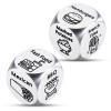 6 Year Anniversary Dice Gifts for Him Her 11th Anniversary Steel Gifts for Husband Wife Boyfriend Girlfriend Date Night Funny Birthday Gifts for Women Men Halloween Christmas Valentine Food Dices 2PCS view 1