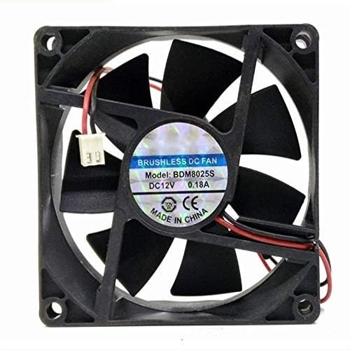 Beautyrankle Fan for BDM8025S 80x80X25MM Fan 12V 0.18A 8025 Chassis Cooling Fan