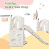 4 in 1 Toddler Climber and Slide Set, Kids Playground Climber Freestanding Slide Playset with Basketball Hoop Play Combination for Babies Indoor & Outdoor 3+ (Grey) view 4