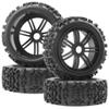 4Pack Vgoohobby OD4.72 inch RC 1/8 Off Road Buggy Rubber Tires w/Plastic Wheel Rims 17mm Hex Compatible with HSP HPI Hobao Tamiya Traxxas Kyosho Arrma Typhon 1/8 RC Off Road Buggy view 4