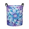 Foruidea Mandala Purple White And Blue Laundry Basket,Laundry Hamper,Collapsible Storage Bin, Oxford Fabric Clothes Baskets,Nursery Hamper For Home,Office,Dorm,Gift Basket view 1