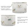 xigua Cute Dragon Cotton Rope Storage Basket with Handles Large Baby Laundry Basket Round Collapsible Blanket Basket Shelf Closet Organizer for Nursery Toys Clothes view 3