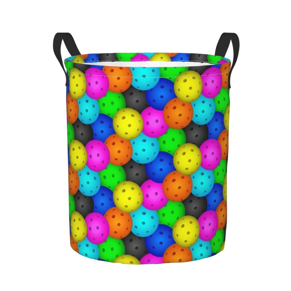 Foruidea Pickleball Laundry Basket,Laundry Hamper,Collapsible Storage Bin, Oxford Fabric Clothes Baskets,Nursery Hamper For Home,Office,Dorm,Gift Basket, Medium