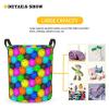 Foruidea Pickleball Laundry Basket,Laundry Hamper,Collapsible Storage Bin, Oxford Fabric Clothes Baskets,Nursery Hamper For Home,Office,Dorm,Gift Basket, Medium view 3