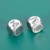 2PCS Food Dice for Couple Valentines Gifts for Boyfriend Girlfriend 11th Anniversary Steel Gifts Christmas Stocking Stuffer White Elephant Santa Swap Gift Exchange Dice Exchange Dices view 2