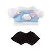 niannyyhouse 10cm~15cm Plush Doll Clothes Bunny Print Sweatshirt Jeans Doll Dress Up Accessories (Blue) view 1
