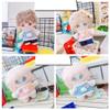 niannyyhouse 10cm~15cm Plush Doll Clothes Bunny Print Sweatshirt Jeans Doll Dress Up Accessories (Blue) view 4