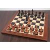 1849 Cooke Type Staunton Chess Set- Chess Pieces Only - Ebony Wood & Antiqued Boxwood - 4.3" King view 3