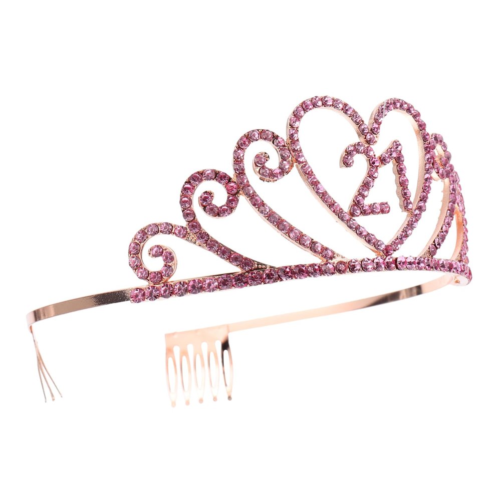 Housoutil Alloy Birthday Party Headdress for Girls Charming Hair Accessory for Celebrations and Family Photos Design for Birthday