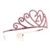 Housoutil Alloy Birthday Party Headdress for Girls Charming Hair Accessory for Celebrations and Family Photos Design for Birthday view 1