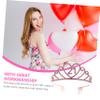 Housoutil Alloy Birthday Party Headdress for Girls Charming Hair Accessory for Celebrations and Family Photos Design for Birthday view 3