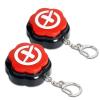 2 Pack Wrong Buzzers, Sound Buttons Portable Keychain with Sound, Answer Buzzers Set of 2, Incorrect Buzzers for Game Show, Wrong Buttons for Communication view 1