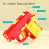 Fidget Pistol Toys for Adults, 3D Printed Mini 1911 Small Pistol Toys,A Stress-Relieving Toy Suitable for Relieving ADHD and Anxiety, The Best Gift for Friends (red Yellow+Blue White) view 3