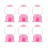 Ciieeo Gumball Party Dispenser for Boys and Girls 6 Pack Mini Candy Machines Catcher Creative Boys and Girls Toys Rotating Candy Catcher Machines Pink view 1