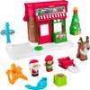 Fisher-Price Little People Toddler Toys Christmas Wonderland Toy Set with Santa Elf & Reindeer Figures for Ages 1+ Years view 1