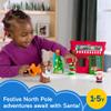 Fisher-Price Little People Toddler Toys Christmas Wonderland Toy Set with Santa Elf & Reindeer Figures for Ages 1+ Years view 2