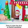 Fisher-Price Little People Toddler Toys Christmas Wonderland Toy Set with Santa Elf & Reindeer Figures for Ages 1+ Years view 3