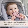 3 in 1 Infant Toys, Baby Teething Toys 36 612 Months, Teethers for Babies 03612 Months for Teething Relief, Baby Gift, Baby Teether Toys, Silicone Sensory Toys,USA Patent Pending, Fish-Rose Pink view 4