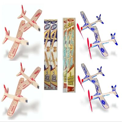 ItsYourAirplane.com Guillow's Balsa Wood Flying Toy Airplanes, Four Twin Packs, Eight Planes