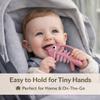 3 in 1 Infant Toys, Baby Teething Toys 36 612 Months, Teethers for Babies 03612 Months for Teething Relief, Baby Gift, Baby Teether Toys, Silicone Sensory Toys, USA Patent Pending, Fish (Pink) view 4