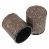 Abaodam 2pcs Leather Dice Cups Simple and Design Dice Game Prop for Family and Party Entertainment Comfortable Grip and Easy to Clean view 1