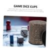 Abaodam 2pcs Leather Dice Cups Simple and Design Dice Game Prop for Family and Party Entertainment Comfortable Grip and Easy to Clean view 4