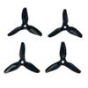 8pcs HQProp 3X4X3V1S 3040 3 Inch 3-Blade Propeller Set (4X CW / 4X CCW) Poly Carbonate (Black) view 1