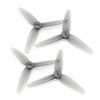 12pcs HQProp T3X1.8X3 3 Inch 3-Blade T-Mount Propeller Set 2mm Shaft (4X CW / 4X CCW) Gray Polycarbonate (Gray) view 1