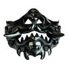 Beyond Collectibles Japanese Monster Hannya Mask Guardian Lion Demon Oni Samurai Half Face Shield (Black) view 3