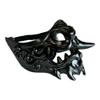 Beyond Collectibles Japanese Monster Hannya Mask Guardian Lion Demon Oni Samurai Half Face Shield (Black) view 4