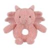 Apricot Lamb Baby Lovey Pink Dragon Soft Rattle Toy, Plush Stuffed Animal for Newborn Soft Over 0 Months view 1