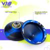 MAGICYOYO V10 Finger Spin Yoyo Professional Metal Trick Yoyo Responsive & Unresponsive Dual Purpose Yo Yo with Storage Case + Yo Yo Glove +12 Strings(Black Blue) view 3