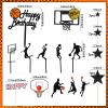 42 Pcs Basketball Cake Topper Decorations Happy Birthday Cake Topper Ball Candles Basketball Theme Party Birthday Baby Shower Decorations for Men Boys view 3