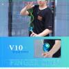 MAGICYOYO V10 Finger Spin Yoyo Professional Metal Trick Yoyo Responsive & Unresponsive Dual Purpose Yo Yo with Storage Case + Yo Yo Glove +12 Strings(Blue Green) view 2