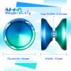 MAGICYOYO V10 Finger Spin Yoyo Professional Metal Trick Yoyo Responsive & Unresponsive Dual Purpose Yo Yo with Storage Case + Yo Yo Glove +12 Strings(Blue Green) view 4
