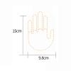 Car Finger Gesture Light Funny Back Window Sign Auto Accessories Cool with Remote Control LED Middle Finger Sign Car Gadgets, Colorful view 3