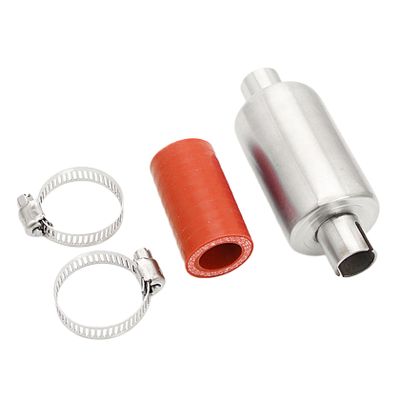 FLMLF Rc Car Silencer Muffler Pipe Kit for 1/5 HPI ROFUN ROVAN KM Baja 5B 5T 5SC Losi 5ive-t T MCD DBXL FS Buggy Rc Boat Parts (Red)