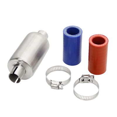FLMLF Rc Car Silencer Muffler Pipe Kit for 1/5 HPI ROFUN ROVAN KM Baja 5B 5T 5SC Losi 5ive-t T MCD DBXL FS Buggy Rc Boat Parts (Red Blue)