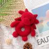 Apricot Lamb Baby Lovey Red Dragon Soft Rattle Toy, Plush Stuffed Animal for Newborn Soft Over 0 Months view 3