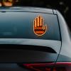 Car Finger Gesture Light Funny Back Window Sign Auto Accessories Cool with Remote Control LED Middle Finger Sign Car Gadgets, Yellow view 2