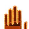 Car Finger Gesture Light Funny Back Window Sign Auto Accessories Cool with Remote Control LED Middle Finger Sign Car Gadgets, Yellow view 3