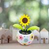 Sunflower Solar Dancing Flowers, Cute Solar Powered Dancing Swinging Flower, Swinging Solar Power Flip Flap Flower Decor Gift,Car Home Desk,Detective and Spy,Learning and Education view 2