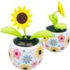 Sunflower Solar Dancing Flowers, Cute Solar Powered Dancing Swinging Flower, Swinging Solar Power Flip Flap Flower Decor Gift,Car Home Desk,Detective and Spy,Learning and Education view 3