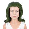 WAVELNM Kids Green Wig Child Short Dark Green Wig Boys Green Curly Wavy Wig Kids Cosplay Wig Synthetic Wigs with Wig Cap view 1