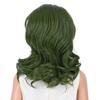 WAVELNM Kids Green Wig Child Short Dark Green Wig Boys Green Curly Wavy Wig Kids Cosplay Wig Synthetic Wigs with Wig Cap view 4