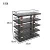 1/64 Parking Lot Scene Display Case, 1:64 Scale Diecast Vehicle Model Display Stand for Alloy Car Model Toy, 5 Layers view 4
